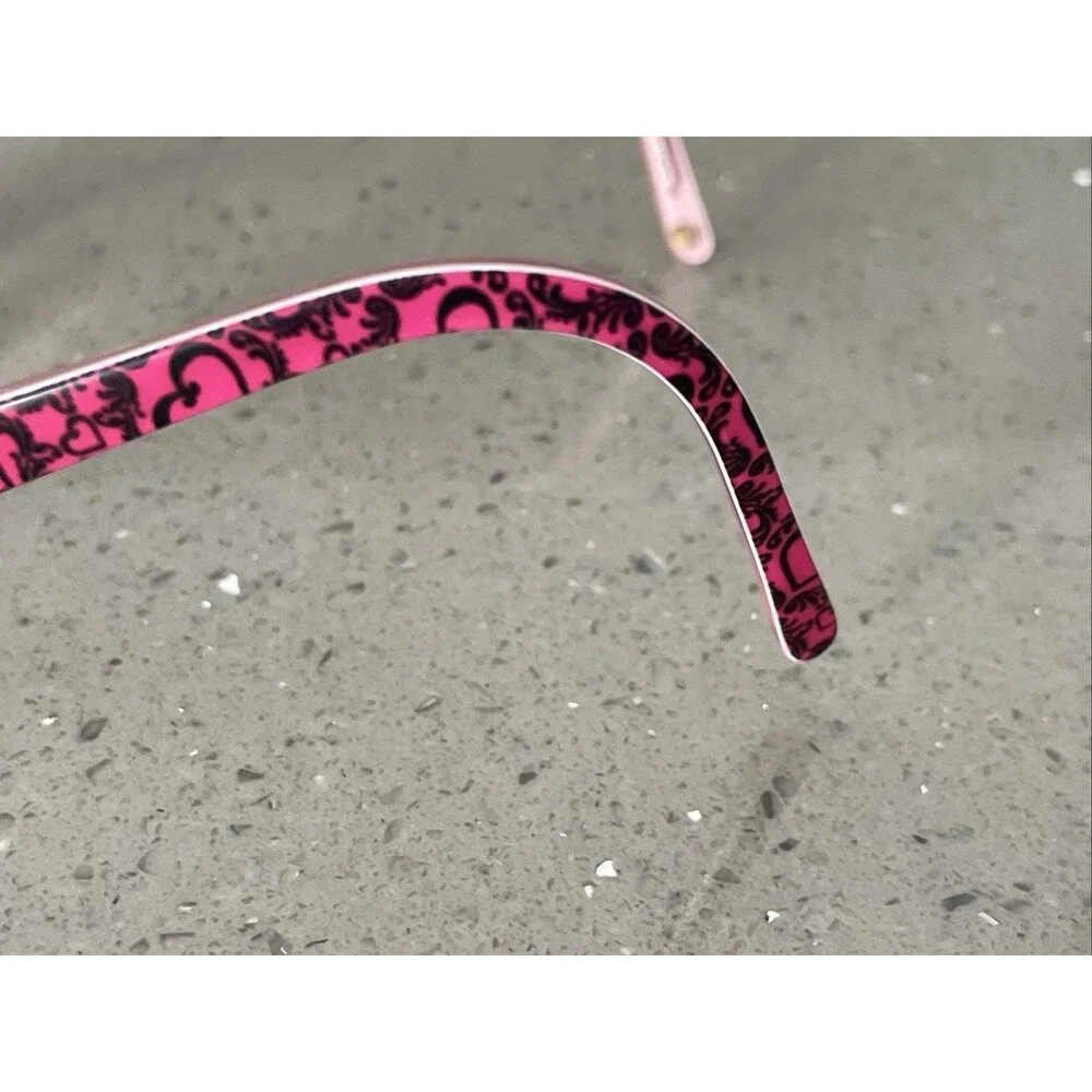 Candie’s Eyeglasses Frames ONLY C Nicolete BLK 44-16-130 Black/Pink Full Rim